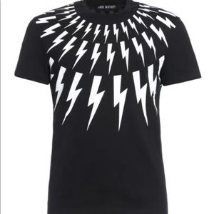 Men’s Fair-Isle Thunderbolt Neil Barrett Tee